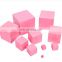 Factory supplier Education montessori pink tower wood toys montessori