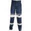 China supplier Mens heavy duty cargo six pocket pants with reflector