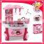 New girl toy induction cookware christmas gift set kitchen table