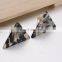 New arrival simple colorful geometrical shaped tortoise and acrylic stud earring