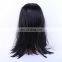 Long Straight Hair Witch wigs Black White Mixed Cosplay Wig