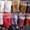 Colorful Fingerless Gloves with real Rabbit fur