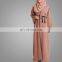 Islamic Clothing Wholesale Long Sleeve Cardigan Latest Women Design Muslim Overcoat Malaysia Dusty Pink Open Front Kimono