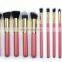 Hot selling wholesale 10 makeup brush set ten make-up brush kit colour makeup tools 5 big m 5 small brush