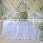 TS092B Round Silk Chiffon Indian Wedding Table Skirts Decoration