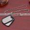 Custom print logo exopy layer metal dog tags