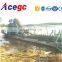 Sand/gold collecting and extracting bucket/drill type dredger