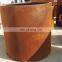 Vintage Corten Steel Garden Tree Planters customized size