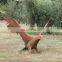 Animal Statue Corten Steel Abstract Eagle Sculpture