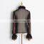 TWOTWINSTYLE Perspective Bowknot Collar Flare Long Sleeve Ruffle Shirt Women 2020