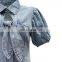 LAITE D2132 women denim casual dress women bodycon bow dress girl's dress