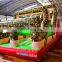 Kids outdoor camouflage boom camp inflatable bounce course for camping area