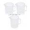 Laboratory Plastic Measuring Cup Handle Graduated Transparent Beaker