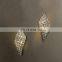 Indoor decorative classic e14 antique wall lamp cloth lamp shade hotel bedside modern crystal wall lights