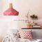 China Factory Manufacture Macaroon pendant lamp Wood Hanging lights