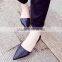 2016 hot sale summer Europe half slippers flat flat with pointed baotou wedges cool slippers