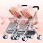 2018 european luxury baby twin stroller 3 in 1