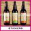 water bottle self adhesive label stickerr