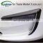 Front Fog Lamp Eyebrow Wind Knife decoration for Tesla Model 3 Matte black Carbon fiber modification automobile repacking