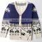 Pure Cotton Sweater Knitted Design School Cardigan for Children
