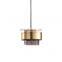Antique Pendant Light Glass And Iron Mixed Pendant Light G9 LED Glass Pendant Light Gray