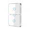 US standard ZigBee mirror wall touch dual control switch  L+N wire  Silver frame remote control  timing smart switch panel