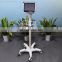 Good quality stainless steel medical instrument patient monitor trolley for hospital