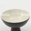 coffee shop black decoration tableware ceramic chocolate plate fruit bowl for candy