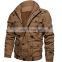 Thicken Fleece Men Military Jacket 5xl Plus Size Winter Warm Outerwear Zip Up Pilot Jacket Motorcycle Coat