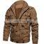 Winter Thickening Fleece Warm Military Style Track Jacket Men Plus Size Bomber Jacket Coat