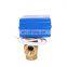 CWX 20P mini motorized valve brass mini electric motor ball valve 1/2 inch dn15 water valve