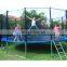 New arrival cheap 14ft outdoor fitness bungee trampoline park for kids adult with safety net