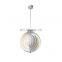 Nordic Modern Creative Design Pendant Light Rotating Moon Metal Pendant Lights for Bedside Decor Chandelier