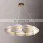Indoor Living Room Decorative Pendant Light Iron Acrylic Modern Luxury Hanging Lamp Chandelier for Hotel Office