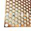 Copper Perforated Sheets Perforation Metal Mesh Ceiling