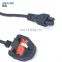 Low price hot sale laptop power cable UK power cord , 3 pin plug British power extension cord