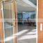 WOOD Aluminum blind inside pvc double glass  doors