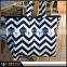 Wholesale Canvas Wavy Tote Shopping Bag