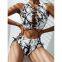 Ladies Women Printed Sexy Swimsuit Bikini Swimwear