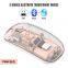 Dual Bt5.1 2.4g Adjustable Magnetic Mouse 3 Modes Half Transparent Unique Mute Wireless Rechargeable Mouse