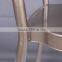 Steel stackable sash fancy chairs in living room chairs for wedding reception