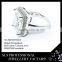 Wholesale italian jewelry zircon ring for men silver bezel setting rhodium ring gemstone