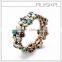 Antique Gold Plating Elastic Acrylic Bracelet