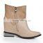 High heel ankle platform boots side zipper inner height ladies wedge boots women designer boots