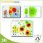 Home decoration Flower designs kitchen plastic table mat