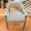 Hot sale Linen restaurant dining tables and chairs furniture