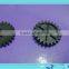 Plastic gears for opposite blade damper