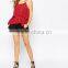 Wine hot lady strap sun-tops designs dress summer apparel suppliers