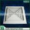 Square Neck Square Ceiling Diffuser White Ral 9016