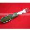 Outdoor camping stainless steel picnic cutlery set with knife fork spoon saw opener